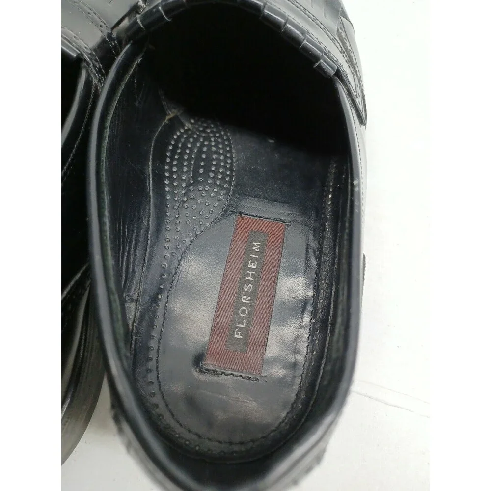 Florsheim Imperial Mens Dress Shoes Wingtip Kiltie Tassel Loafers Black 12M